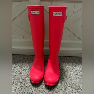 Hunter Tall Rain Boots- Hyper Pink